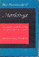  HAMMARSKJOLD, DAG, Markings (Special Edition in Slipcase)