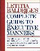 0892562900 BALDRIGE, LETITIA, Letitia Baldrige's Complete Guide to Executive Manners