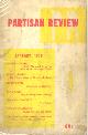  MIZENER, ARTHUR; ISAAC BABEL; JAMES BURNHAM; DELMORE SCHWARTZ; ALFRED KAZIN; MARGARET MARSHALL; IRVING HOWE, NICOLAS NABAKOV, ET AL., Partisan Review (January, 1950; Vol. 17, No. 1)