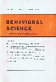 MEAD, MARGARET; JAMES G. MILLER (EDS); THOMAS W. SIMON, ET AL., Behavioral Science (Volume 20, Number 5, September 1975)