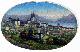  , Vue de Lausanne. (Miniature en ovale).
