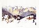  BOSSHARD, Alb.:, Tödi Panorama Blatt 1, 2, 3 & 4. - 4 Panorama-Plänen. Aufgenommen und auf Stein gezeichnet (lithogr.) von Alb. Bosshard, Winterthur im Auftrage des C.C. des S.A.C. Lithographie von Hofer & Co. A.G., Zürich. (Aus SAC Band 47 und 50).