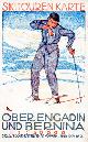  , Oberengadin und Bernina. Skitouren Karte. 1:50000.
