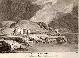  BARBIER, l'aîné (del Michel) gravée par:, Vue d'Ospital, près les Sources de l`Aar, au pied du Mont Grimsel.