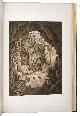  LAPLACE, Cyrille Pierre Théodore., Voyage autour du monde par les mers de l'Inde et de Chine ...  exécuté sur la corvette de l'état La Favorite pendant les années 1830, 1831 et 1832.  Paris, Imprimerie Royale (views volume: Arthus Bertrand; map volume: Dépôt-Générale de la Marine), 1833-1835. 4 text volumes (8vo), 1 views volume (folio) and 1 atlas volume (1mo, 66 x 51 cm). With 1 folding engraved map in the first text volume, 2 full-page maps and 10 maps on 9 double-page plates in the "atlas hydrographique", and 72 extraordinary aquatint plates (ca. 27 x 36 cm) in the "album historique", most of them with the blind-stamped image of the ship La Favorite (15 x 28 mm). Contemporary half dark green calf, gold-tooled spines.