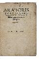  ARATOR., Acta Apostolica, carmine heroico descripta.Antwerp, Joannes Grapheus, 1535 (title 1534). 8vo. Old boards.