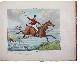  ALKEN, Henry., [The seven ages of the horse].London, S. & J. Fuller, 1825. Oblong 4to (28.4 x 38.2 cm). With 7 hand-coloured etched plates. Red half morocco, marbled endpapers, gilt edges.