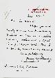  [AUTOGRAPH]. STANLEY, Henry Morton., [Autograph letter, signed].[London]. 1900 8vo. Signed autograph letter from the African explorer Henry Morton Stanley to the governor of Natal and Zululand Sir Walter Francis Hely-Hutchinson, written on paper with an embossed address.