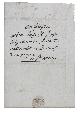  [AUTOGRAPH]. CHAPSAL, Jean-Antoine., [Autograph letter concerning the guard of his woods].Riom, 9 July 1803. 4to (21 x 33.5 cm). 2 pp. text, 1 blank and the final page with the recipient's address. Formerly folded three times for posting and with traces of a seal.