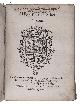  NOVELLA, Cosme., Al rey nuestro señor. Memorial  Contiene el hecho; en la causa de la preparacion de la colocynthida.[Zaragoza, 1613]. Small 4to (20 x 15 cm). With the woodcut arms of Philip III of Spain on title-page. Loosely inserted in contemporary limp sheepskin parchment.