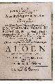  BEIER, Gottfried and Johann Arnold FRIDERICI., Aloen publicae florae cultorum censurae.Jena, Johann Werther, [1670]. Small 4to (19.5 x 15 cm). Modern half vellum.