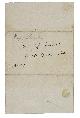  [AUTOGRAPH]. BANKS, Joseph., [Autograph letter to Johann Gottlieb Frederic Schmidt].London,  30 April [ca. 1800].   8vo (19 x 11 cm). Autograph letter in ink on laid paper, written on the first page of a bifolium, with the address on the last page. Folded twice more for posting with the address on the outside.