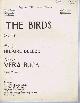  words by Hilaire Belloc; music by Vera Buck, The Birds, No. 1 in G minor