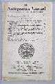  Cyril Fox; Sir John R Findlay; Charles ffoulkes; T C Lethbridge; Christopher Hawkes, The Antiquaries Journal, Being the Journal of the Society of Antiquaries of London, Vol VII, No. 2, April 1927