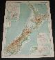  The Times and J. G. Bartholomew, Map of New Zealand from the 1920 Times Survey Atlas (Plate 111)
