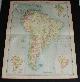  The Times and J. G. Bartholomew, Map of South America from the 1920 Times Survey Atlas (Plate 104 South America - Political) Including Inset Maps for Population Density, Race and Vegetation