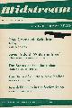  DAN JACOBSON; MICHAEL GORDIN; LEONARD SCHROETER; ABRAHAM SHULMAN; MAURICE FRIEDBERG, Midstream: A Monthly Jewish Review - August-September 1972