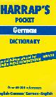 0245545735 HORST KOPLECK, JIMMY BURNETT, COLIN ARTHUR (EDITORS), Harrap's Pocket German Dictionary