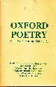  AUDEN, W H; RAE, SIMON; ET AL, Oxford Poetry. Vol 1. No 3. Spring 1984