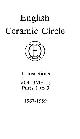  EDITOR, English Ceramic Circle. Transactions. Volume 13. Transactions Nos. 1 - 3. 1987 -1989