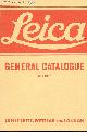  LEITZ, ERNST, Leica General Catalogue for 1936