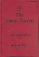  THE JAPAN SOCIETY, The Japan Society. Proceedings 122. Autumn 1993