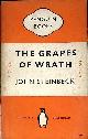  STEINBECK, JOHN, The Grapes of Wrath. Penguin Fiction No 833