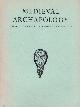  EDITOR, Medieval Archaeology. Journal of the Society for Medieval Archaeology. Vol. IV. 1960