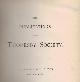  EDITOR, Miscellanea. The Publications of the Thoresby Society. Vol. I. 1891
