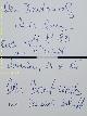  BERTONCELI, Aci (Pianist):, 2 eigenhändig signierte Autogrammkarten. Jeweils mit  H. Schiff.