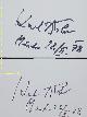  BÖHM, Karl (Dirigent):, 2 eigenhändig signierte und datierte Autogrammkarten.