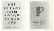  PROOST PRIKKELS., 368: Twee affiches met alfabet van versierde initialen door Pam Rueter in hout gesneden