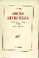  Arp, Jean., Jours effeuilles. Poemes essais souvenirs 1920 1965