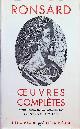  Gustave Cohen, Ronsard Oeuvres Complètes
