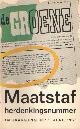  Bakker, Bert & Wim Gijssen (redactie), Maatstaf. Maandblad voor letteren. Veertiende jaargang. No.1 april 1966.