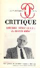  , Critique. Revue générale des publications françaises et étrangères. Août-Septembre 1986. Michel Foucault: du monde entier.