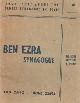  , Ben Ezra Synagogue, Old Cairo Short Note About the Oldest Synagogue in Egypt.