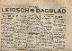  Menkhorst, B.W., Leidsch Dagblad. 9 juli, 6 & 28 augustus en 15 december 1943; 24 augustus, 1, 3, 4, 9 & 10 september en 1 october 1948.