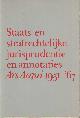  Asbeeck, F.M. van e.a., Staats- en strafrechtelijke jurisprudentie en annotaties gepubliceerd in Ars Aequi 1951-1967.