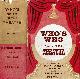  Parker, John; compiler; Gaye, Freda; editor., Who's Who in the Theatre: A Biographical Record of the Contemporary Stage.