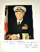  Bringle, Admiral William Floyd, USN. (1913-1999). As a four star Admiral, he was Commander, U.S. Naval Forces Europe (1971-73)., Color Photograph Inscribed to Congressman Seymour Halpern and Signed by U.S. Admiral William Bringle.