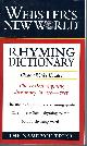 0028626265 WOOD, CLEMENT &  MICHAEL S.  ALLEN &  MICHAEL CUNNINGHAM, Webster's New World Rhyming Dictionary Clement Wood's Updated