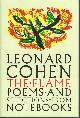 077102441X COHEN, LEONARD, Flame: Poems and Selections from Notebooks