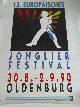  (Oldenburg), 13. Europäisches Jonglier-Festival, 30. 8. - 2. 9. 90, Oldenburg. Plakat