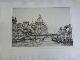  (Dresden), Blicke von der Elbe auf Brücke und die Frauenkirche. Radierung um 1900