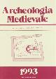  --, Archeologia medievale. Vol. 20. Editoriale: