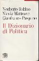  Bobbio,Norberto. Matteucci,Nicola. Pasquino,Gianfranco., Dizionario di Politica.