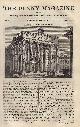  Penny Magazine, Ancient Roman Temple at Evora; Prudhoe Castle, Northumberland; Russian Villages; The Relation Between Education and Crime (part 2). Issue No. 204, June 6, 1835. A complete original weekly issue of the Penny Magazine, 1835.