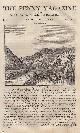  Penny Magazine, The River of Eurotas; The Grain Worms; Eruption of Mount Aetna in 1832; The City of Carlisle, etc. Issue No. 86, August 3rd, 1833. A complete original weekly issue of the Penny Magazine, 1833.