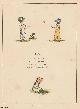  Kate Greenaway, Marigold Garden. Ball Game, with rhyme. An original Kate Greenaway colour print, c.1885 from the work Marigold Garden, printed in colours by the expert printer Edmund Evans.